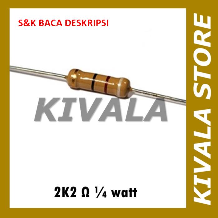Resistor 2K2 ohm 1/4 watt