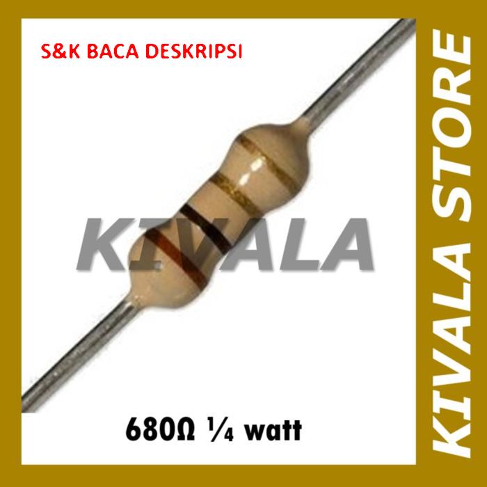 Resistor 680 ohm 1/4 watt