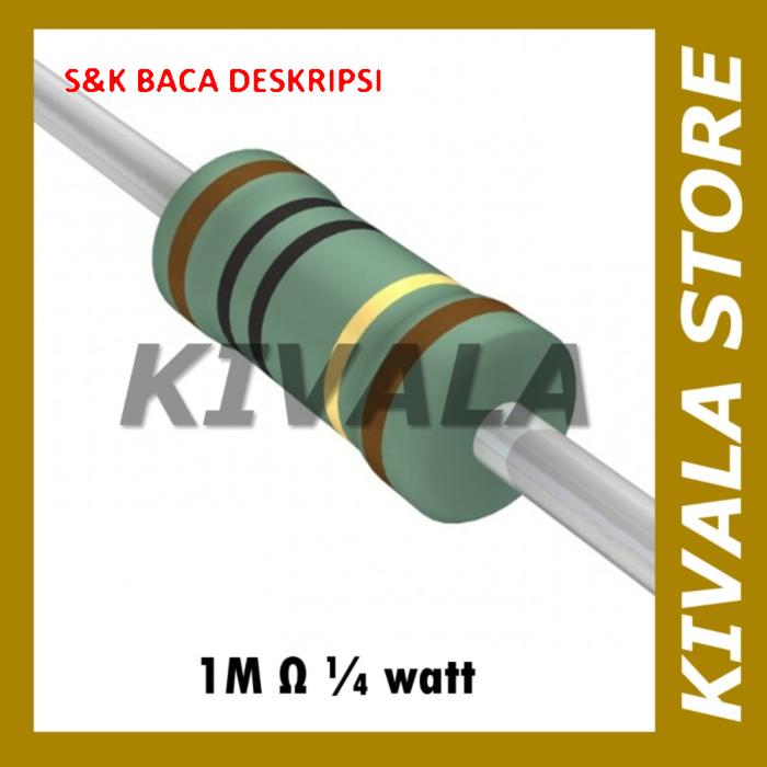Resistor 1M ohm 1/4 watt