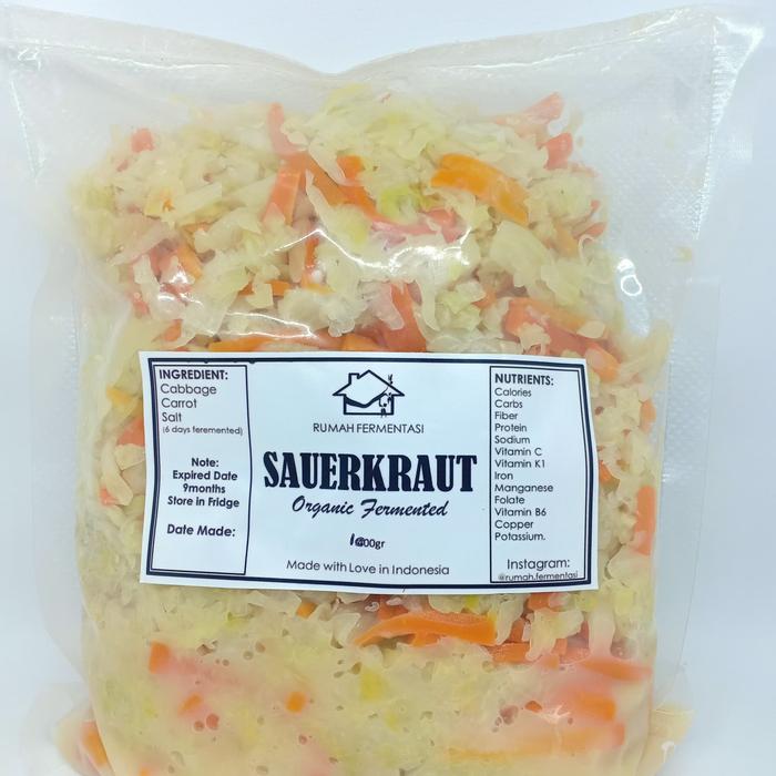 Gambar 1000gr Sauerkraut Mix Refill Pack (Raw Unpasteurized) | by Rumah Fermentasi dari RumahFermentasi undefined Tokopedia
