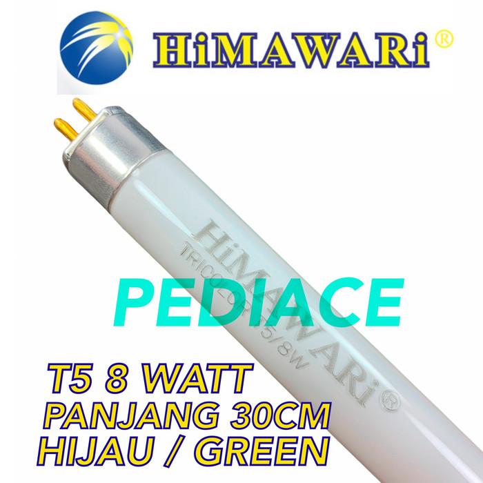 Gambar Lampu T5 8 Watt HiMAWARi Tricolor - Lampu TL T5 8W Panjang 30cm - Hijau dari Pediace undefined Tokopedia