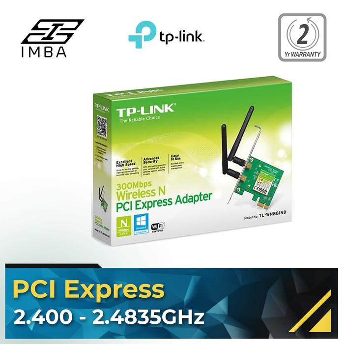 Gambar TP-LINK TL-WN881ND PCIe PCI Express Wifi Card dari IMBA PC undefined Tokopedia