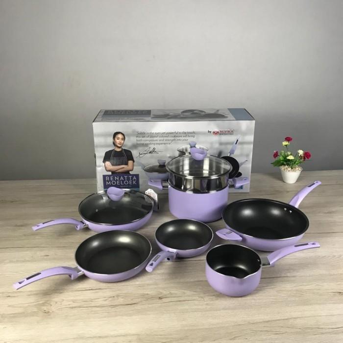 Gambar Panci Set 9 Pcs Supra Chef Renata Moeloek I Cookware set Supra 9 pcs - Lavender dari TOKO ERWIN TANJUNG 2 undefined Tokopedia