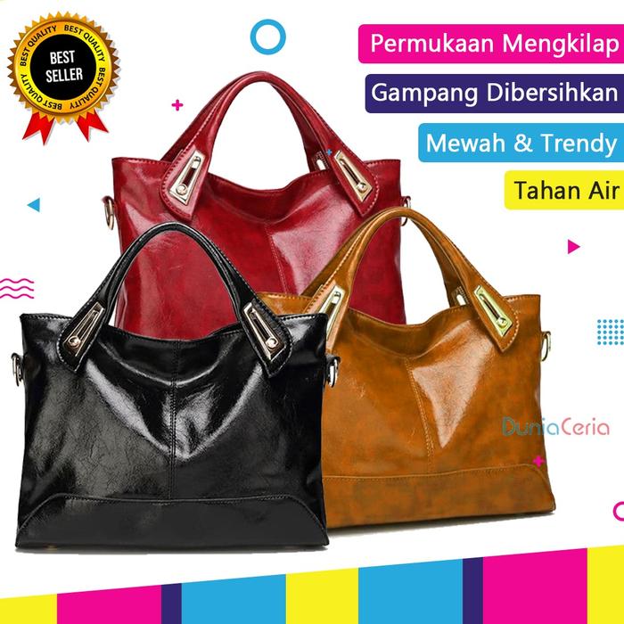 Gambar Tas Wanita Import Hand Bag Handbag Magelo - Cokelat dari Dunia Ceria undefined Tokopedia
