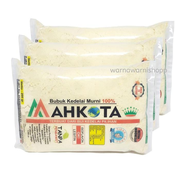 Jual Susu Bubuk Kedelai Murni 200 Gram Susu Kedelai Mahkota Susu Kedelai Jakarta Barat Anjun Fun Tokopedia