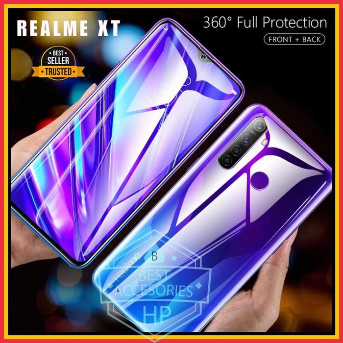Jual OPPO REALME XT ANTI GORES FRONT+BACK HYDROGEL CLEAR KACA - Main Image