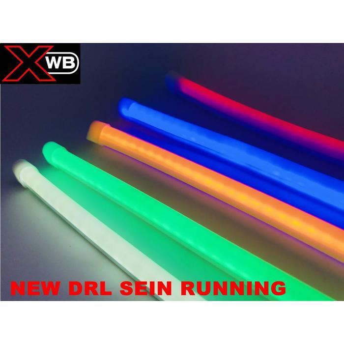 Gambar DRL FLEKSBIEL 30 CM 2 MODE RUNNING SEIN SLOWLY FLOW I DRL 30 XWB - ICE BLUE dari bullaes aes undefined Tokopedia