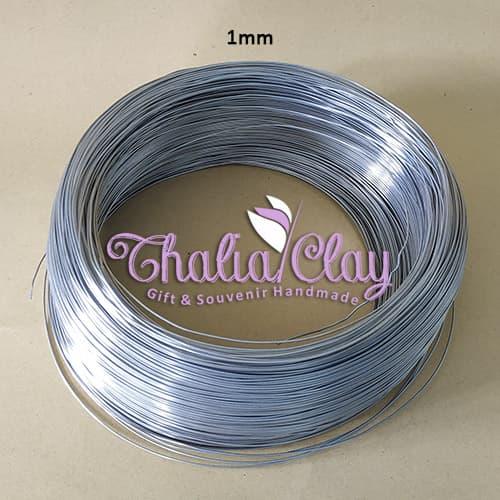 Gambar KAWAT BONSAI ALUMINIUM KERANGKA FIGURE CLAY DIY ANTI KARAT LENTUR ROLL - 1 MM dari Thalia Clay undefined Tokopedia