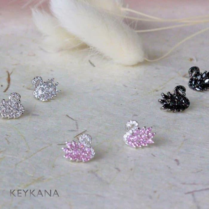 Gambar Swan Luxury Earings KEYKANA Jewelry - White dari Keykana Jewelry undefined Tokopedia