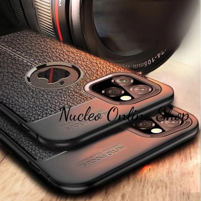 Gambar Leather Simple Case Apple iPhone 12/Pro/Max/Mini Softcase Casing Kulit - ip 12 dari nucleo undefined Tokopedia