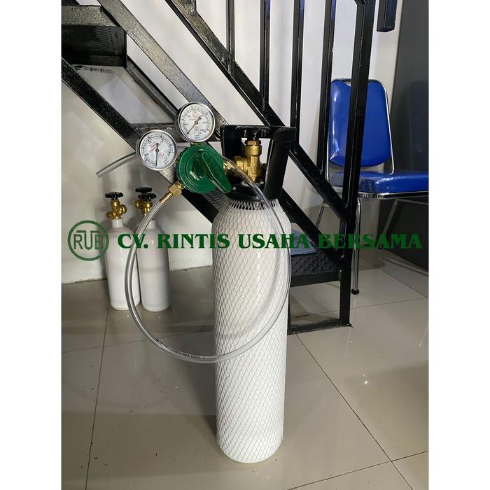 Gambar Tabung Oksigen 1m3 + regulator untuk packing ikan + Selang dari CV. Rintis Usaha Bersama undefined Tokopedia