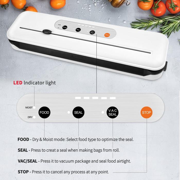 Gambar MESIN VACUM SEALER DELKOCHOICE-MESIN VAKUM SEALER MAKANAN DELKOCHOICE - EMBOSSED dari Aneka Bungkus undefined Tokopedia