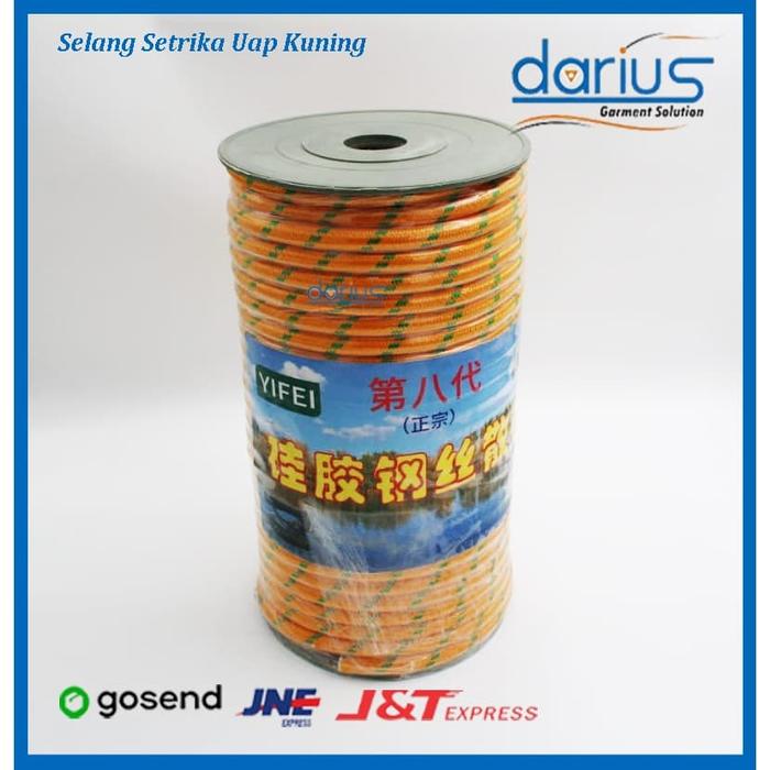 Gambar Selang setrika uap/selang boiler kuning/selang steam uap/selang dari Darius mesin undefined Tokopedia