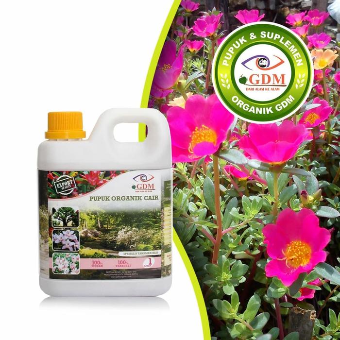 Gambar Pupuk Bunga Krokot Organik GDM 1L dari GDM Organic_NEW undefined Tokopedia