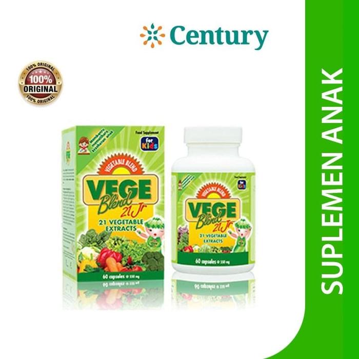 Gambar VEGEBLEND 21JR VEG.EXTR.60`S / SUPLEMEN SERAT / SUPLEMEN ANAK dari Apotik Century undefined Tokopedia