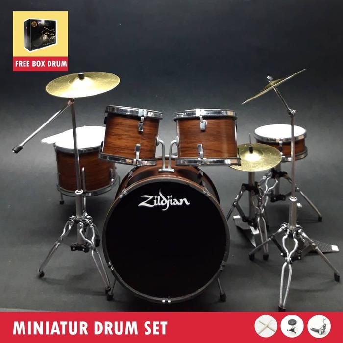 Gambar Miniatur drum zildjian Miniatur gitar cocok untuk hiasan action figure dari Miniature Guitar undefined Tokopedia