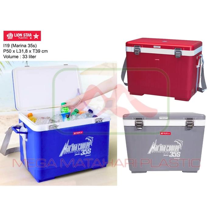 Jual Marina Cool Box Cooler Box 35 S Lionstar 33 Ltr Jakarta Barat Matahari Plastic 