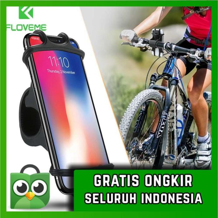 Gambar Floveme Bike Smartphone Holder Sepeda Universal Bicycle - P0192366 - Hitam dari FOURVI SPORT SHOP undefined Tokopedia