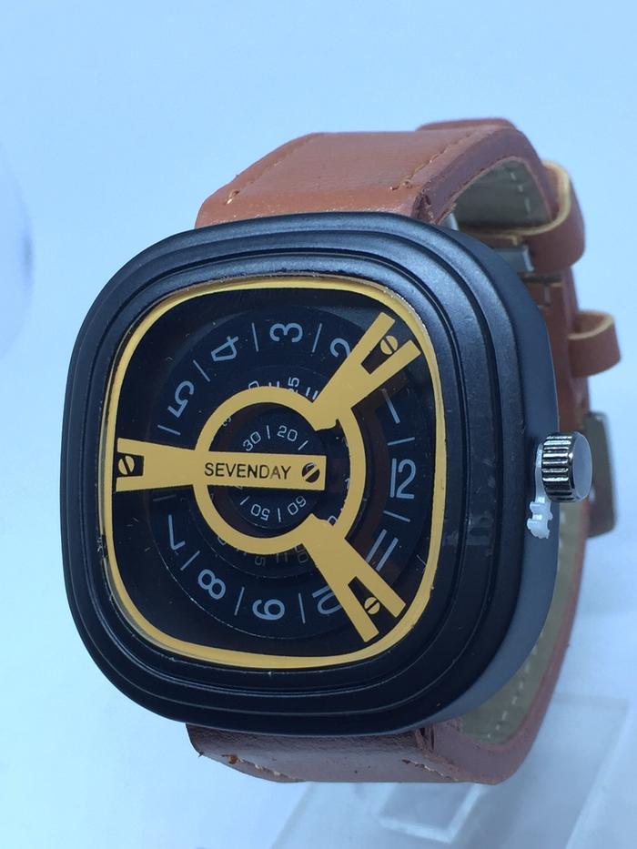 Gambar Jam Tangan Analog Pria Trendy 6949 Tali Kulit - Brown dari MerpatiPedia undefined Tokopedia