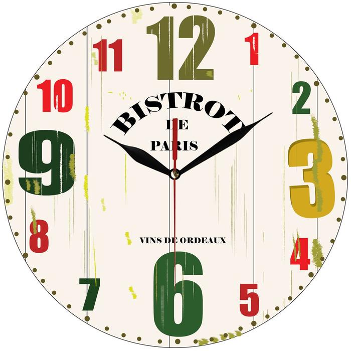 Gambar Jam Dinding Unik Vintage Kayu Retro Eropa 30cm Quartz Sweep dari DEcTionS Living undefined Tokopedia