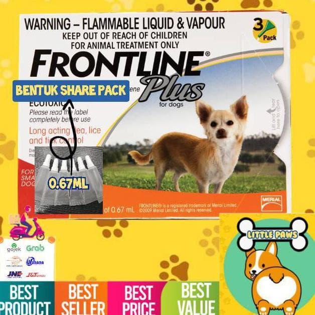 Jual Terbaru Obat Kutu Anjing Frontline Plus 100% Original REPACK