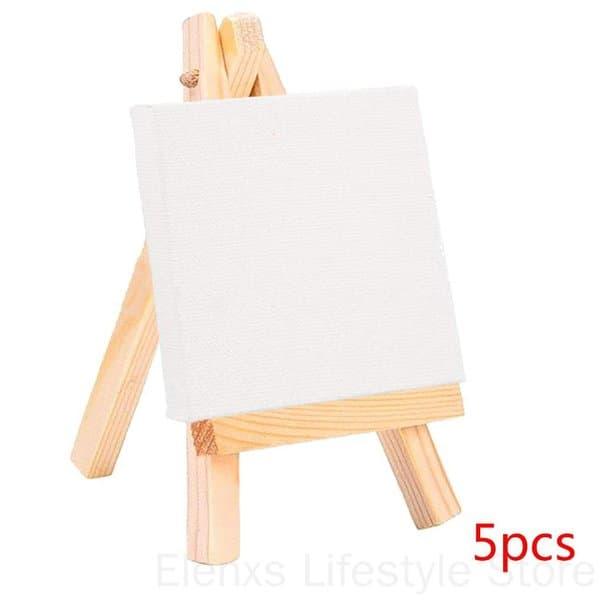 Gambar Set Kanvas Lukis Mini Kosong Dengan Sandaran Akrilik Untuk Hadiah Anak dari bima_2247 undefined Tokopedia