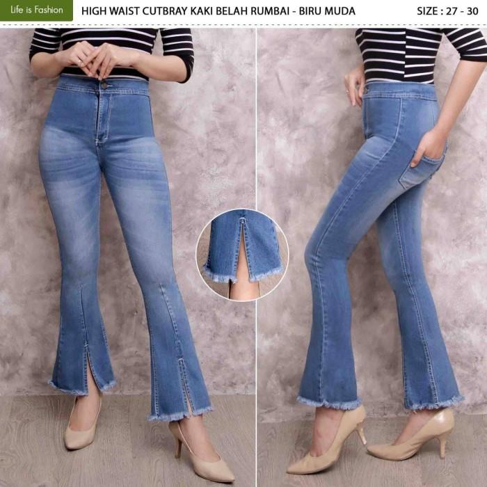 Gambar Grosir Premium Celana jeans cutbray wanita kekinian bagus murah - Kode 6139, 30 dari Beehive Shop undefined Tokopedia