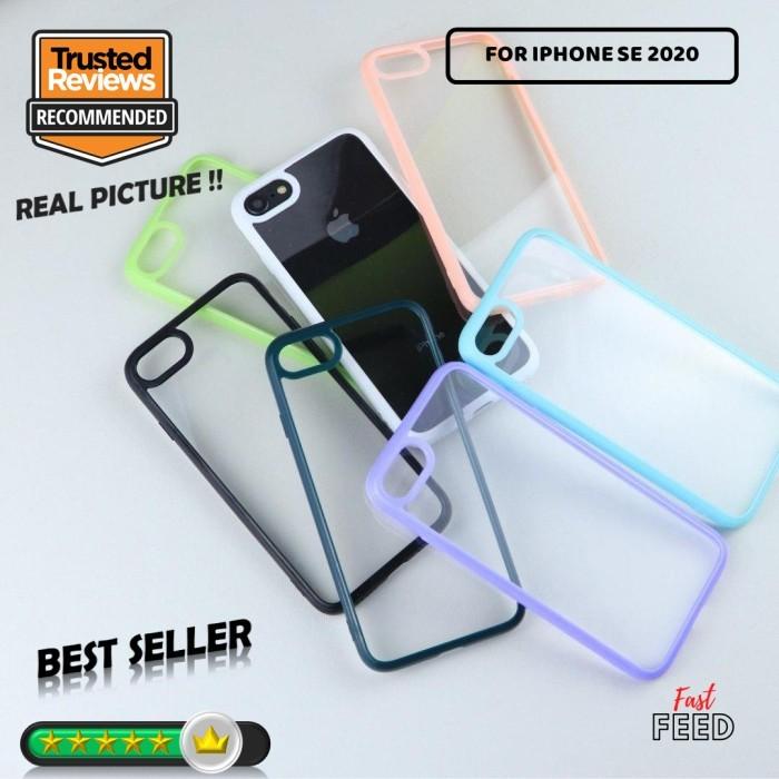 Gambar Case IPHONE SE 2020 Transparan color clear softcase - Putih dari Fast Feed undefined Tokopedia