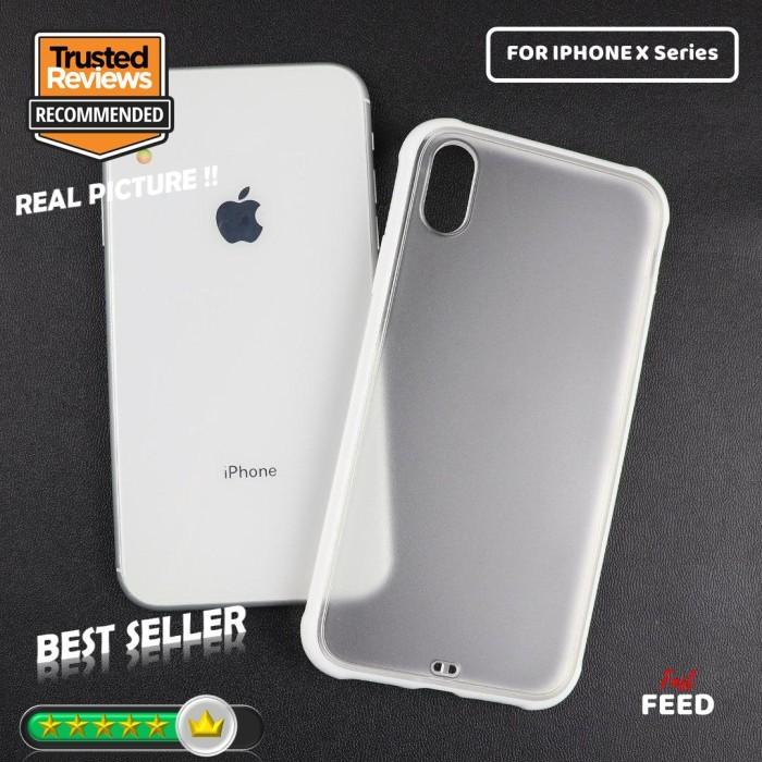 Gambar Case IPHONE X / XS / XS MAX / XR Doff soft case elegan apple - Putih, IP XR dari Fast Feed undefined Tokopedia