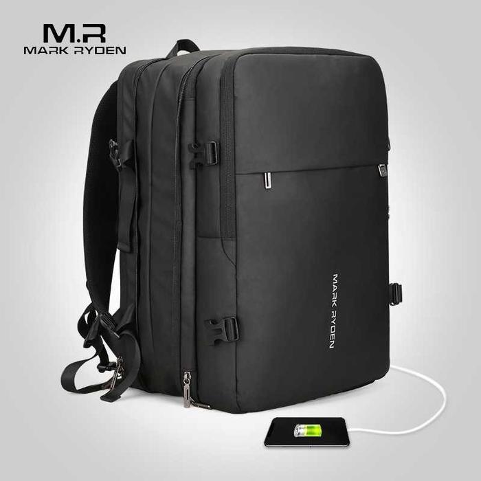 Jual Mark Ryden Tas Ransel Laptop Multi-layer 17 Inch USB Charger
