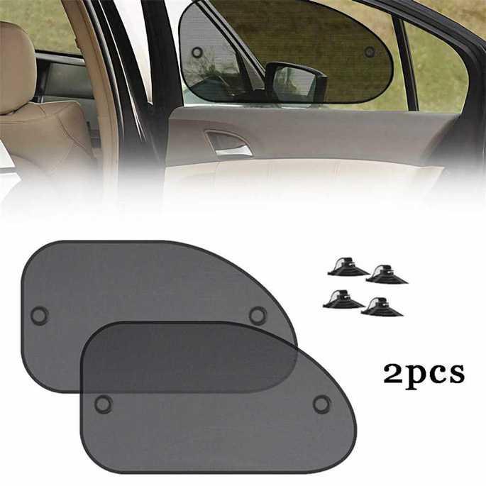 Gambar Pelindung UV Jendela Mobil Car Sun Shade Visor 2PCS - Hitam dari tukugeestore undefined Tokopedia