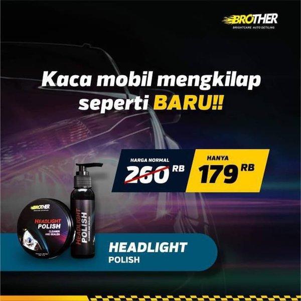 Gambar Pembersih Lampu Utama Mobil / Headlight Polish Brother Auto Care dari JN Official undefined Tokopedia