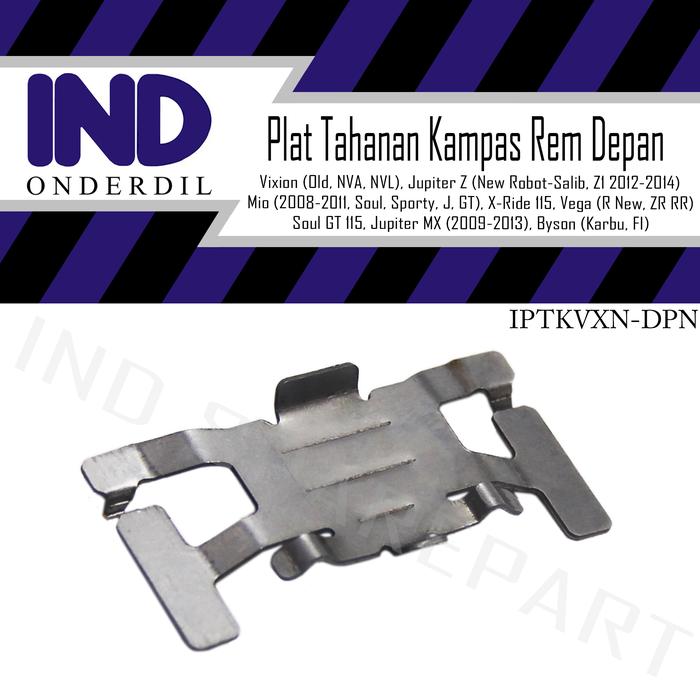 Gambar Plat Tahanan Kampas Rem Depan Jupiter Z New Robot-Salib-Z1/X-Ride 115 dari IND Onderdil undefined Tokopedia