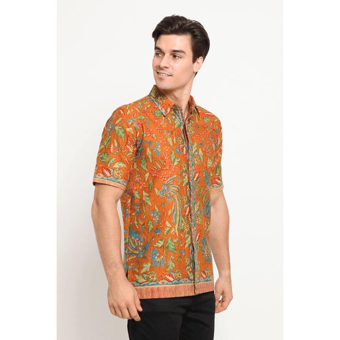 Gambar Sabado Short Sleeve M0035 TBH - Kemeja Batik Modern Lengan Pendek - XL dari Nona Rara Batik undefined Tokopedia