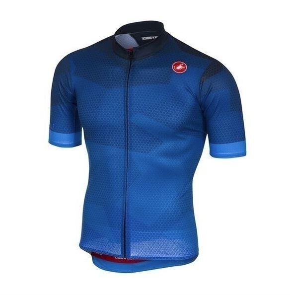 Gambar Baju Jersey Lengan Pendek Cycling Sepeda Import CASTELLI Premium Sport - Biru, XXL dari SVKABIKE undefined Tokopedia