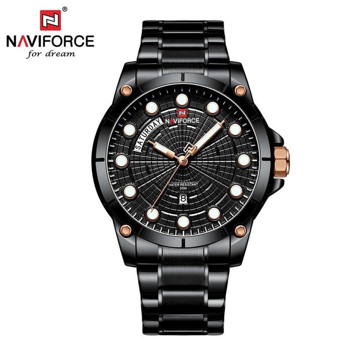 Stainless Steel Naviforce Strap Jual Jam Tangan Analog Pria