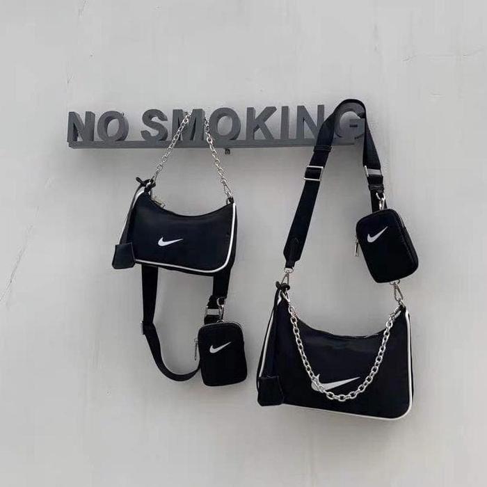 Tas Nike Chain Bag Tas MARC JACOBS J MARC GHW HALF BROWN BEIGE