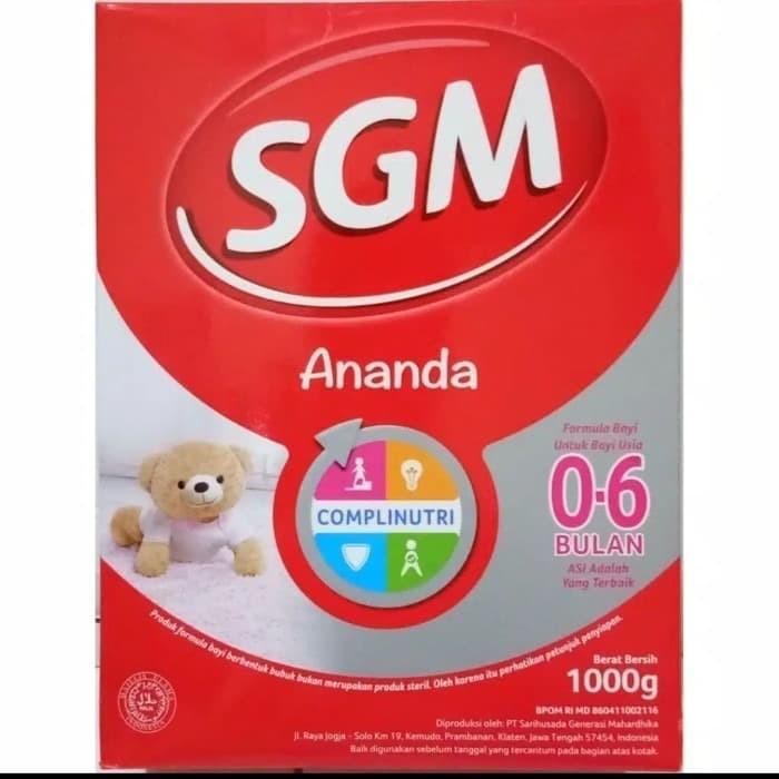 Gambar SGM Ananda Usia 0-6 Bulan 1000gr - Susu Formula Anak dari TOKO MURSALIM undefined Tokopedia