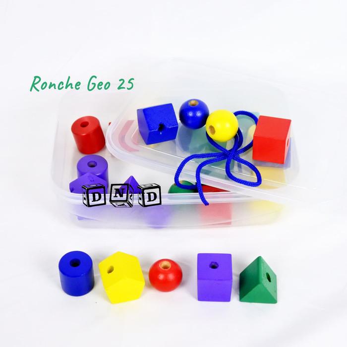 Gambar Mainan Edukatif / Edukasi Anak - Ronche Kayu Geo 25 Pcs dari Danzel Corner undefined Tokopedia
