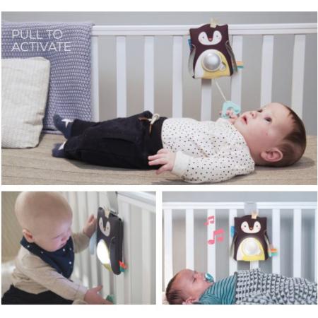 taf toys prince the penguin baby soother