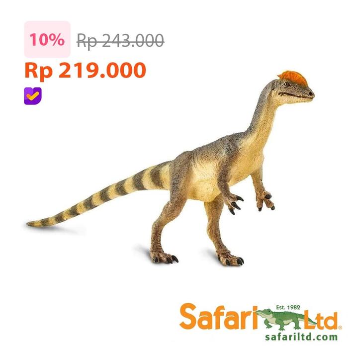 Gambar Safari Ltd 100506 - Dilophosaurus - Dinosaur Model dari Juragan Dino undefined Tokopedia