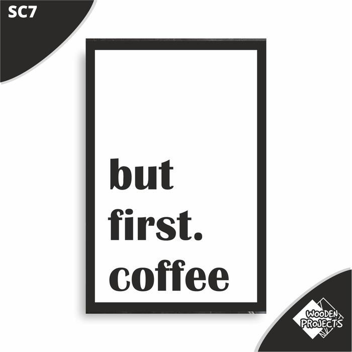 Gambar Home wall decor scandinavian poster coffe - SC7 dari Wooden Projects_NEW undefined Tokopedia