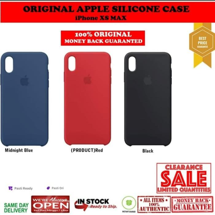 Original Apple Silicone Case iPhone XS Max Apple Genuine di Istore Gadget  Jakarta Tokopedia