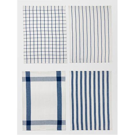 Gambar Lap Dapur / Kain Serbet Motif campur isi 4 pcs - Biru dari LEINAS undefined Tokopedia