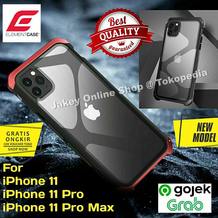 iPhone 11 Pro Max 11 Pro 11 Case Element Solace Glass back cover IP  11, Full Black