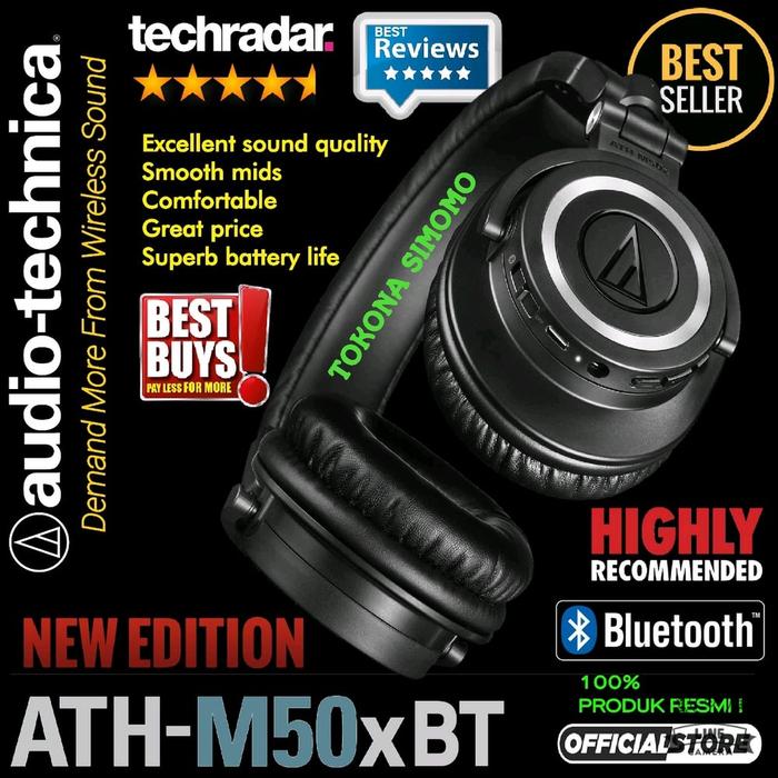 ATH M50x BT Monitoring Bluetooth Headph 