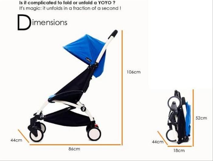 yoyo stroller folded