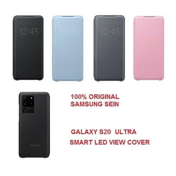LED View S20 Ultra SAMSUNG Smart Cover Galaxy S20 Ultra Original100% Hitam