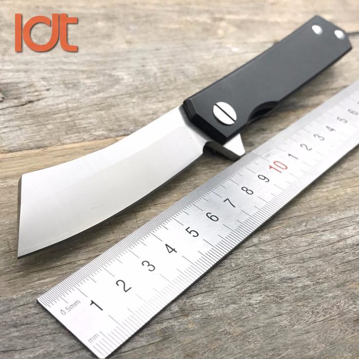 Gambar LDT Katana Folding Knife D2 Blade Titanium Handle Camping Hunting dari JE'ES Store undefined Tokopedia