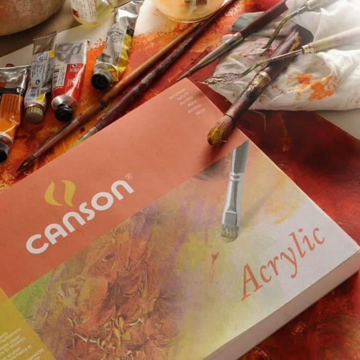 Gambar CANSON acrylic paper block 400 gsm 24x32 cm / buku sketsa akrilik dari Toko ATK jakarta PJPAPERWORK undefined Tokopedia
